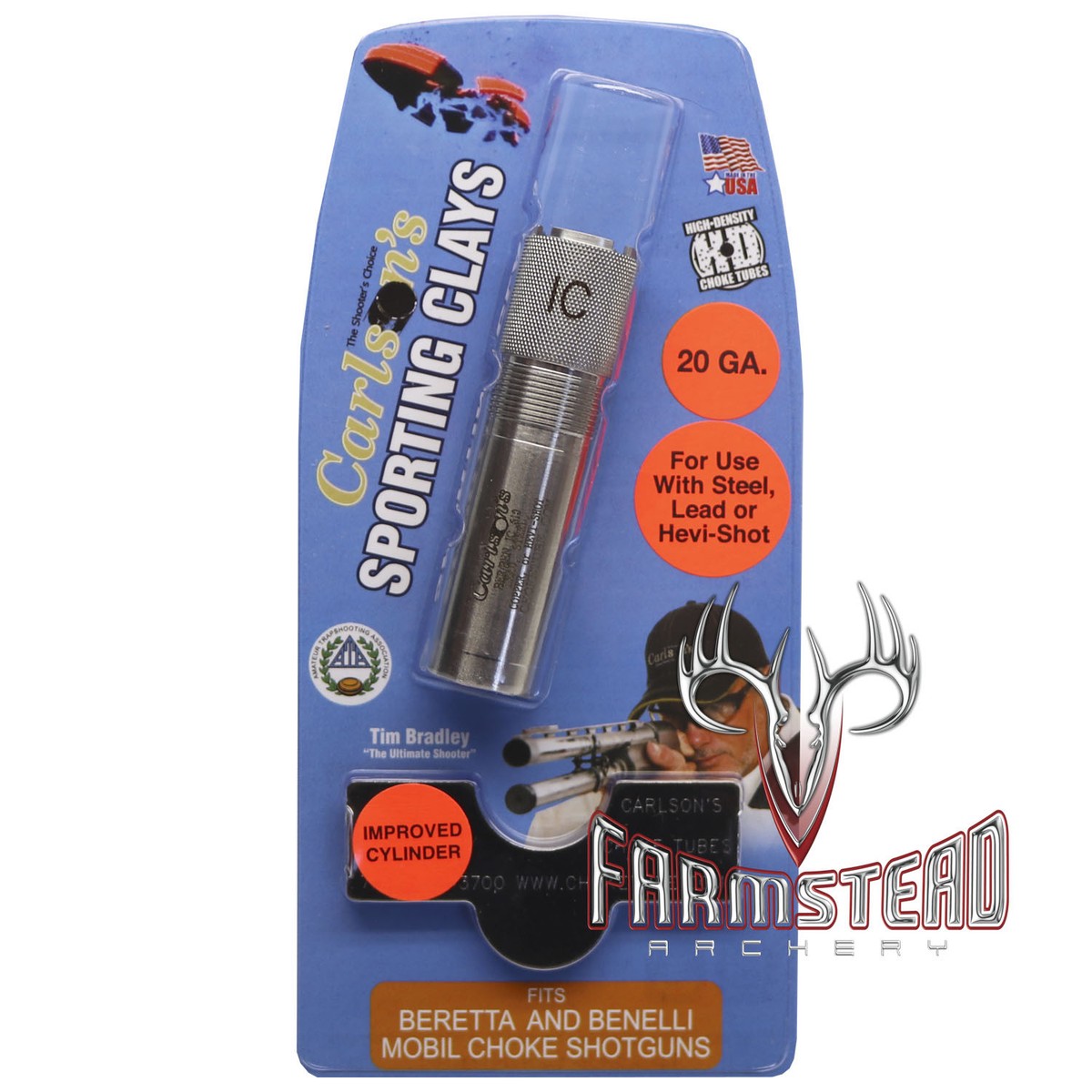 Carlson's 15523 20GA .610 Beretta Benelli Mobil Sport Clay Choke