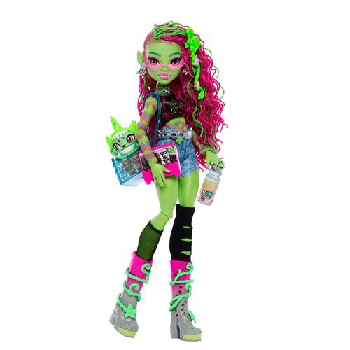 Mattel Monster High Venus McFlytrap Doll with Pet Chewlian NIB Ready to Ship