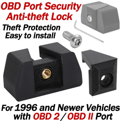 ALPHA RIDER OBD Port Security Lock Tab protezione antifurto per veicoli 1996+ con porta OBD2