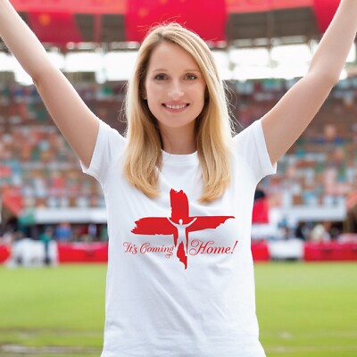 It's Coming Home Jude Bellingham T-Shirt Z England 2024 Euros English  White