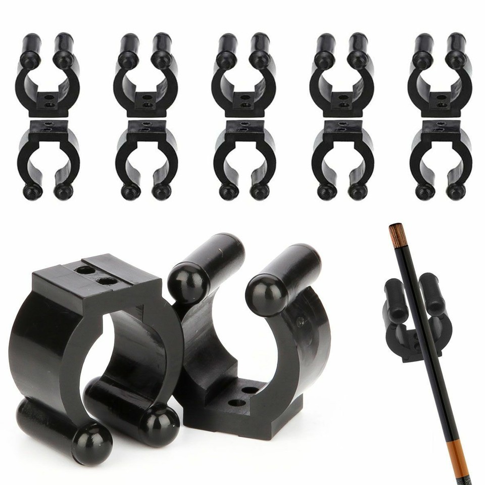 20-Pack Wall Mounted Fishing Rod Storage Clips Clamps Holder Rack ...