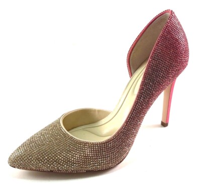Jessica Simpson Prizma8HF Pink to Gold Ombre D'orsay Stiletto High