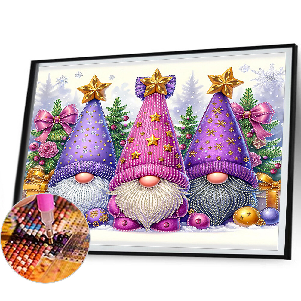 5D DIY Partial Special Shaped Drill Diamond Painting Gnome Kit Home ...