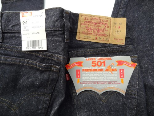 NWT Levi's 501 24x30 Student Original Fit Preshrunk 1985 Made in USA 701-5759 - Picture 2 of 12