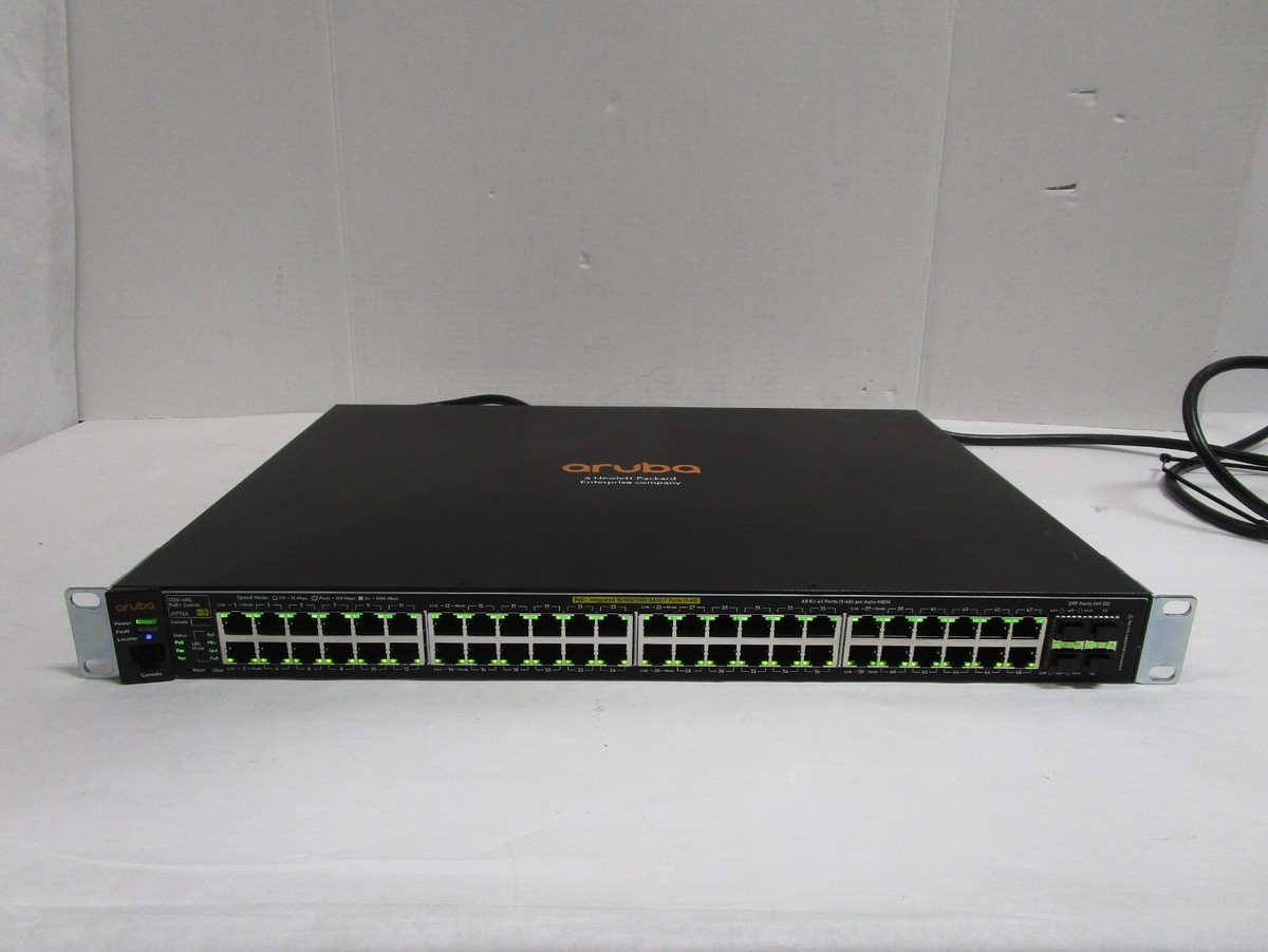 HP Aruba 2530-48G J9772A 48-Port PoE+ Gigabit Ethernet Switch 4 X 1G