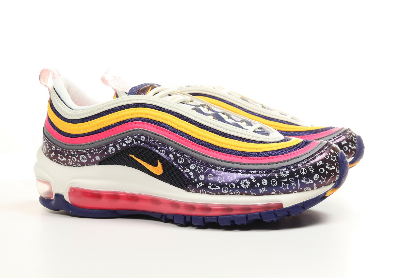 orange pink and purple air max