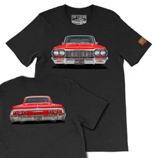 1964 Chevy Impala SS  The Legend Classic Car, Men's T-shirts Made in USA