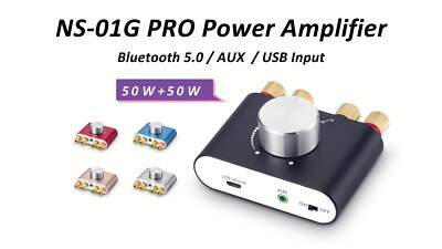 Nobsound Mini Bluetooth 5.0 Digital Power Amplifier Stereo Amp NO