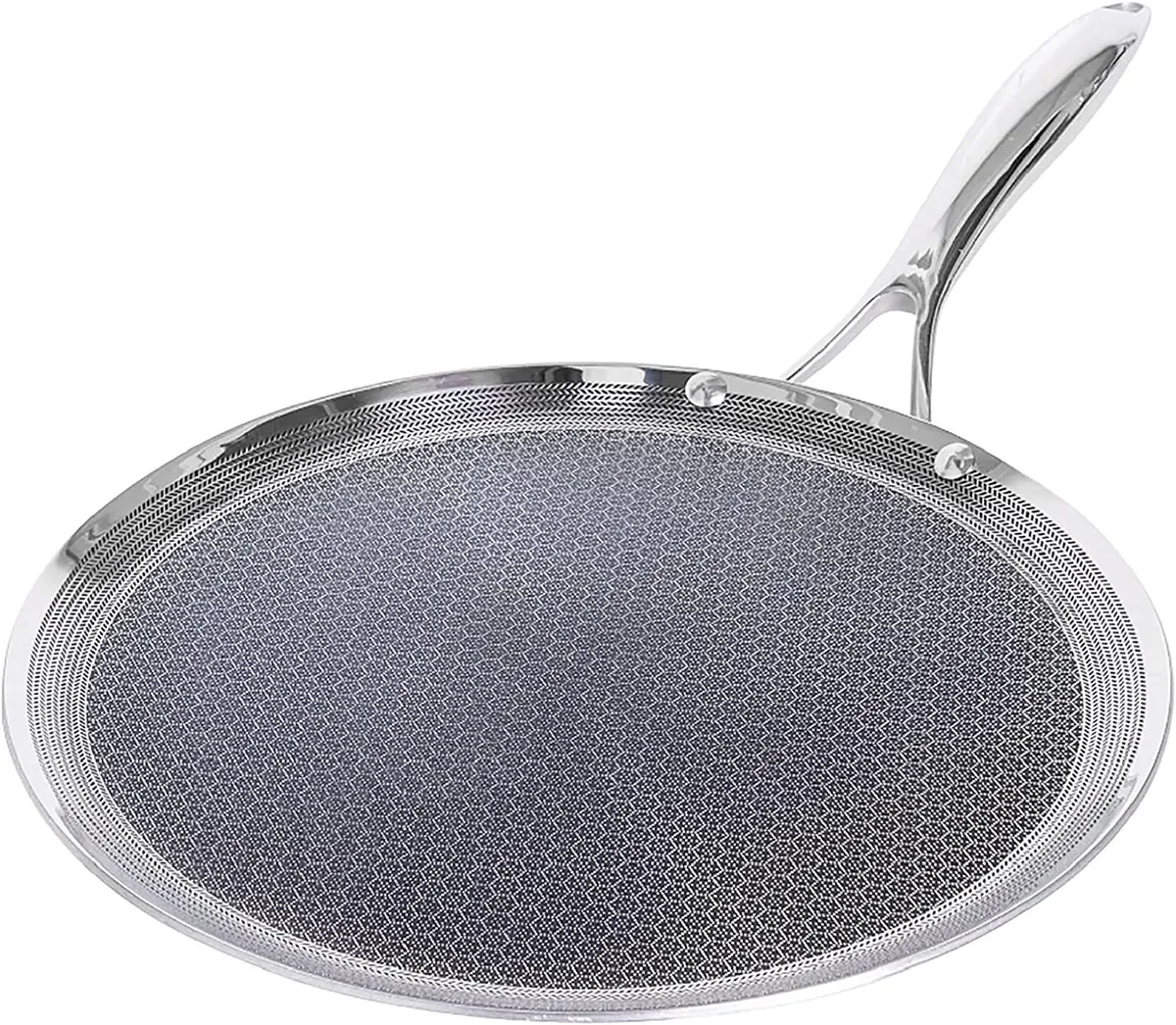  HexClad 12 Inch Hybrid Stainless Steel Frying Pan with  Stay-Cool Handle (Frying Pan): Home & Kitchen