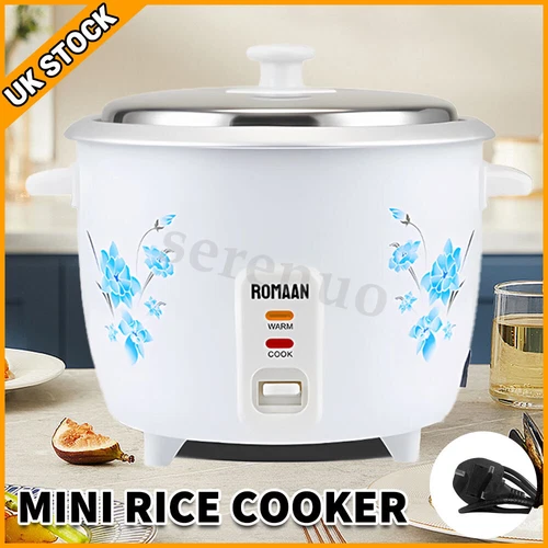 exquisite Electric Rice Cooker Pot Warmer Warm Cook Non Stick Spatula Mini-1L UK