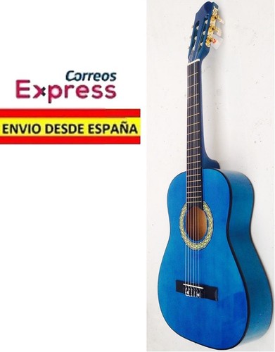 Guitarra Clasica Española color Azul Nueva 4/4 Clavijero dorado | eBay