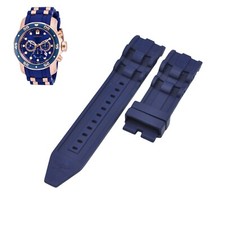 Pro Diver 18197 26mm Blue Rubber Watch Strap For Invicta