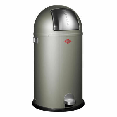 Wesco Mülleimer Kickboy Abfallsammler Tretabfallsammler Stahlblech Neusilber 40L