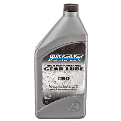 Mercury Marine New OEM Quicksilver SAE 90 HP Gear Lube, 32 oz, 92