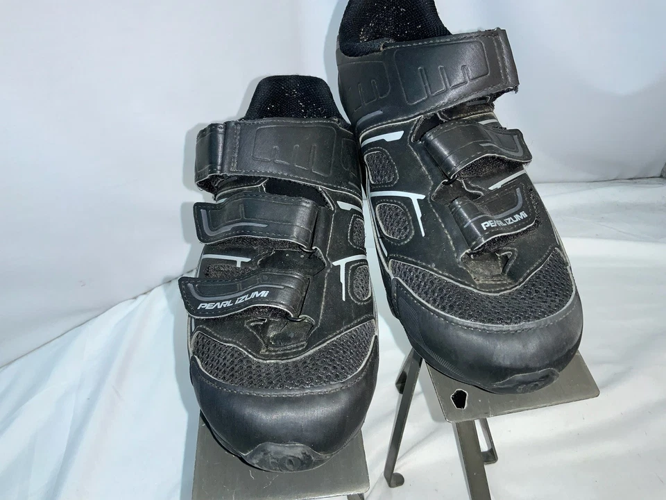 Pearl Izumi Cycling Shoes Sz 11.5 Men EU 45 Black Loop Fastener YGI K1S-27 - Image 4 of 4