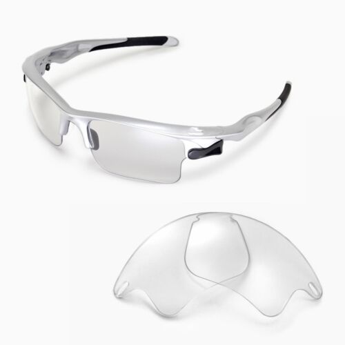 New Walleva Clear Replacement Lenses For Oakley Fast Jacket XL Sunglasses - Picture 1 of 6