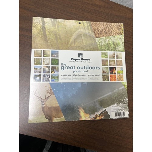 OUTDOOR ADVENTURE 12x12 PAPER COLLECTION by Paper House 24 scrapbook paper pad