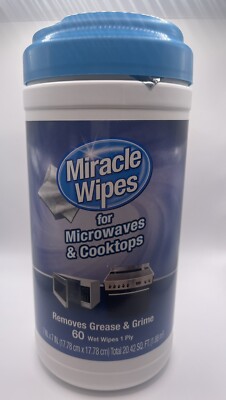 Miracle Brand PREMIUM Ceramic Glass Cook Top Ranges Microwaves CLEANER 60 Wipes