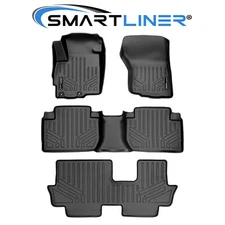 SMARTLINER Custom Fit Floor Mats 3 Row Liner Set 2011-2021 Mitsubishi Outlander