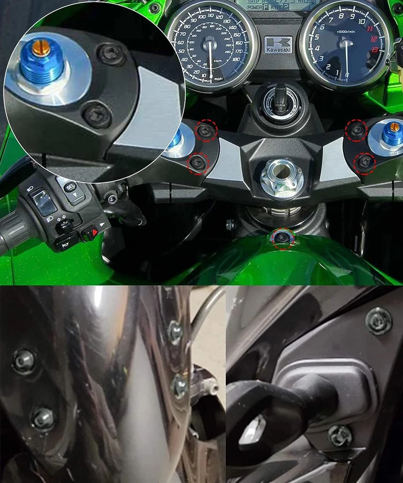 Complete Fairing Bolt Kit Screws For Honda CBR600 CBR250R 300R 500RR 600RR USA - Изображение 2 из 4