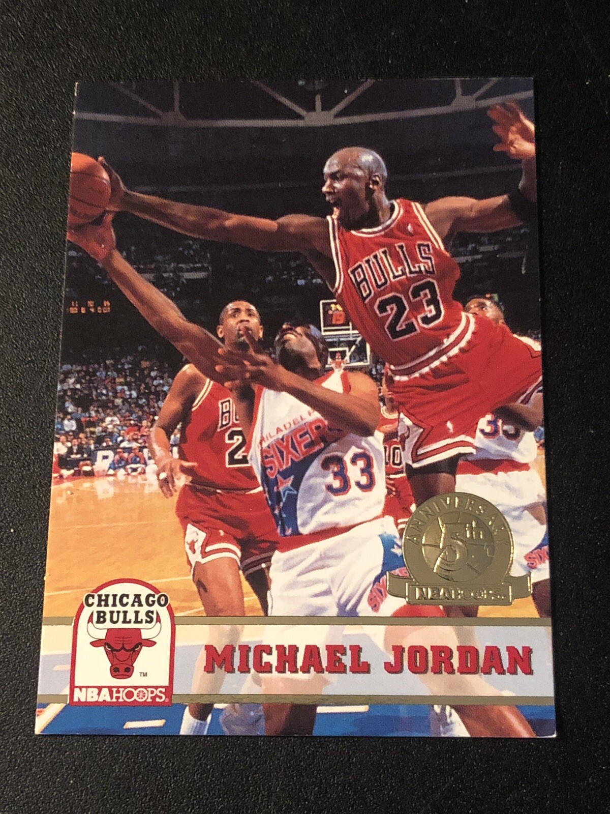 1993-94 NBA Hoops 5th Anniversary Michael Jordan #28 HOF