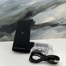 GEEKERA 3 in 1 Wireless Charger Dock Station for iPhone Black New Without Box