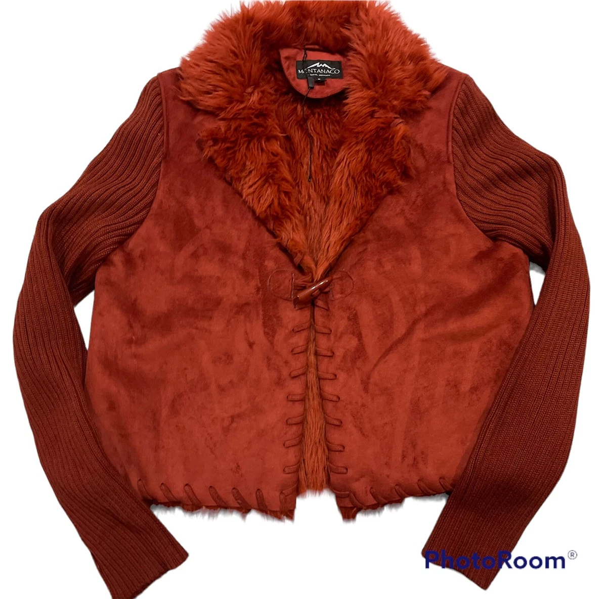 Rust fur shop jacket