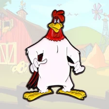 FOGHORN LEGHORN PIN Retro Cartoon Toon Rooster Looney Tunes Gift Enamel Brooch