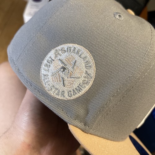 New Era 59FIFTY Oakland Athletics 1987 ASG Gray/Peach Fitted 6 7/8 Hat A's MLB - Picture 8 of 17