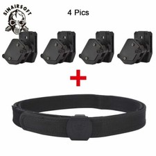 IPSC USPSA Shooting 1.5" Belt + 4Pcs Multi-Angle Speed Pistol Magazine Mag Pouch