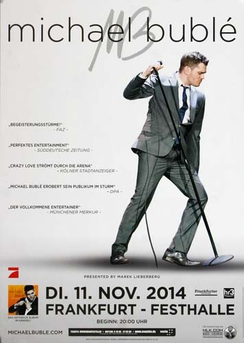 Michael Bublé - Christmas , Frankfurt 2014 | Konzertplakat | Poster-image