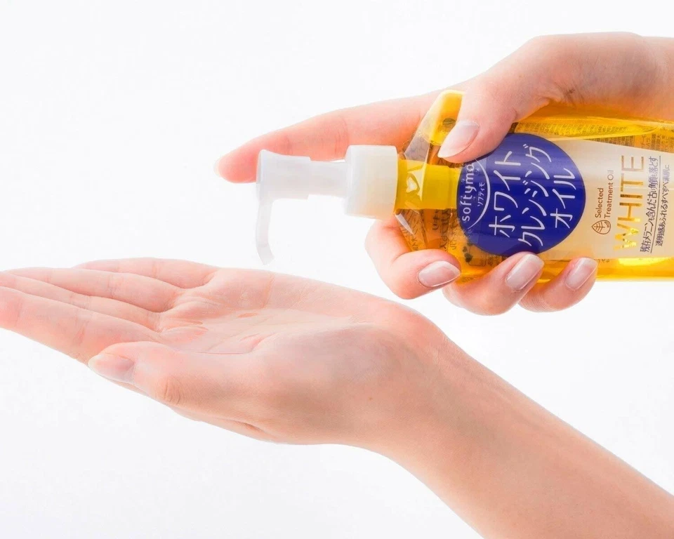 Kose Softymo White Cleansing Oil Makeup Remover 4Refill Set 200ml Made in Japan - Image 2 of 4