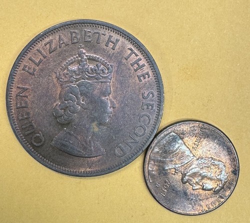 Bailiwick Of Jersey 1/12 Shilling 1960 One Year Mint Scarce Rare 1.2M Minted - Picture 3 of 3