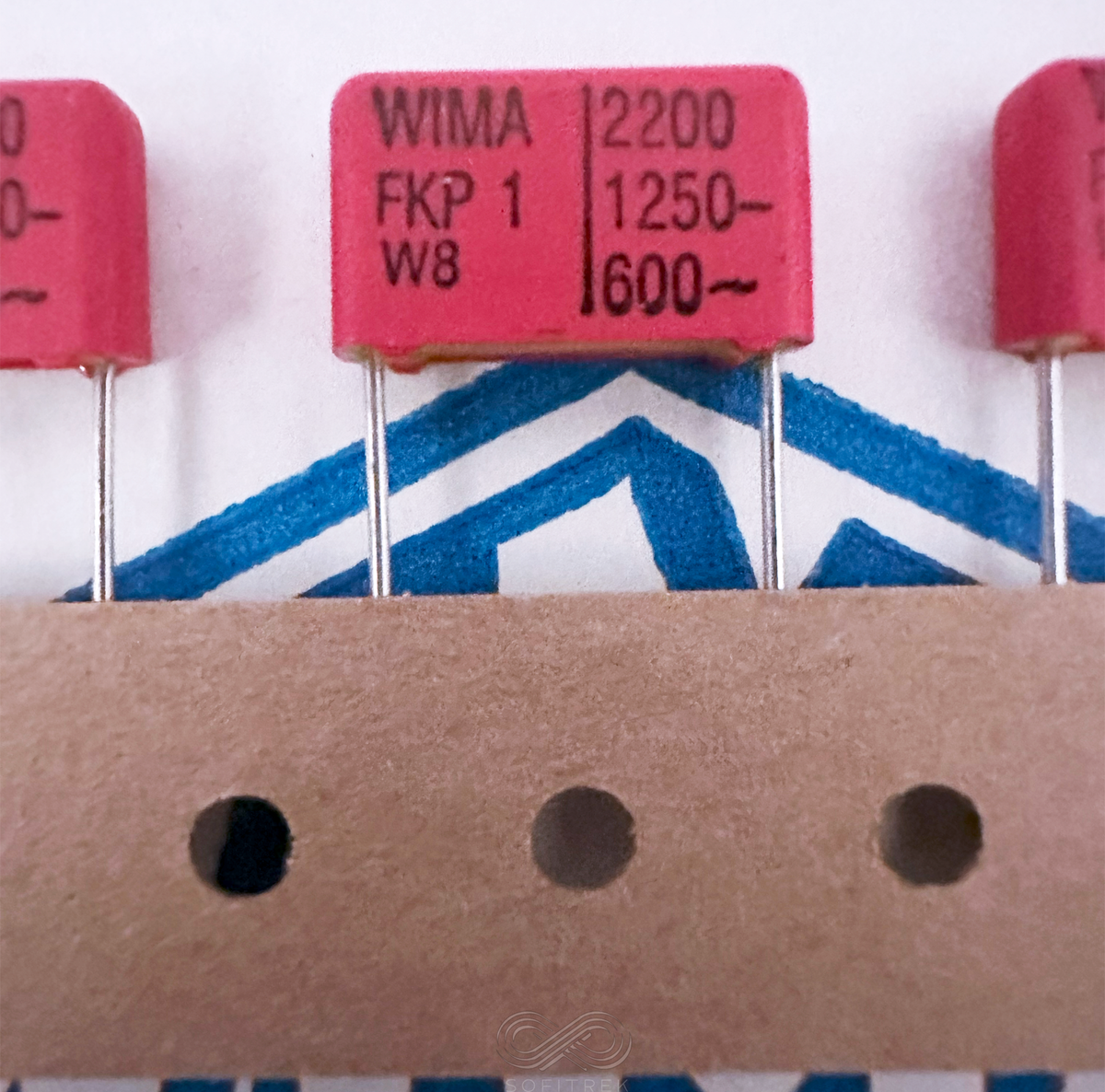 2 Condensatori WIMA FKP1 0,2uF (200nF) 1000V Passo 37,5mm - Film, PCB Mount, Made In Germany