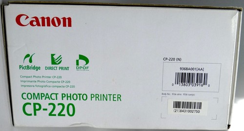 Canon CP220 Compact Photo Printer Direct Print Dye Sublimation Missing CD ROM - Picture 8 of 10
