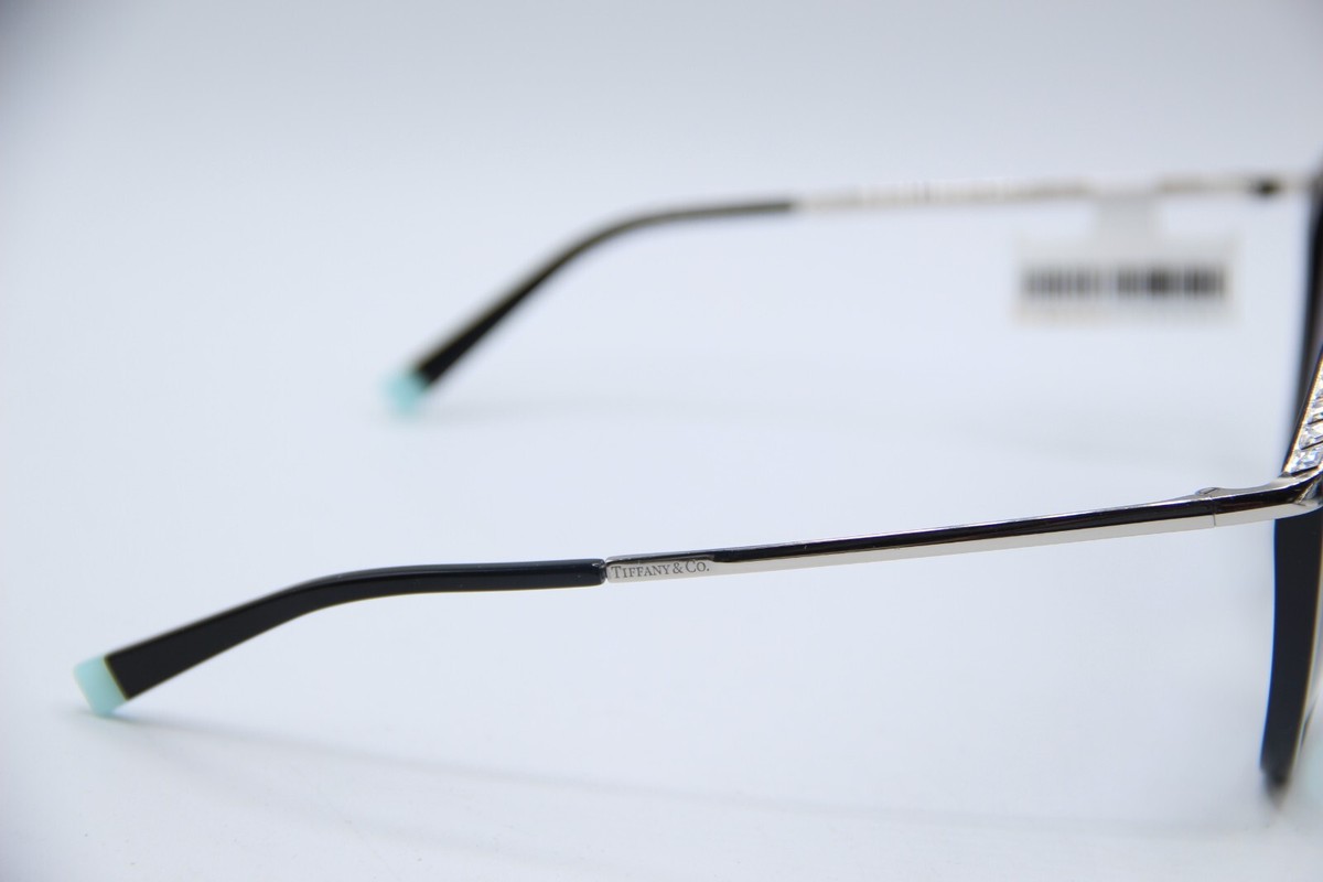 NEW Tiffany & Co. Silver Black Crystals TF4173-B 8001/9S 55-17-140 Sunglasses OS 0TF4148__80013B__P21__noshad__  main image 4