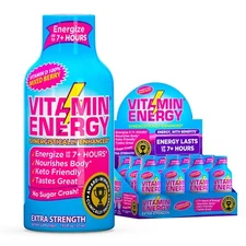 (12 Pack) Vitamin Energy® Vitamin D 100% Berry Energy Shots, Clinically Proven