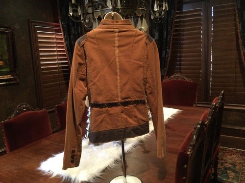 Nick and Mo Vintage Corduroy Hippie Jacket. Irish Cream Brown. Details! Size L - Picture 5 of 7
