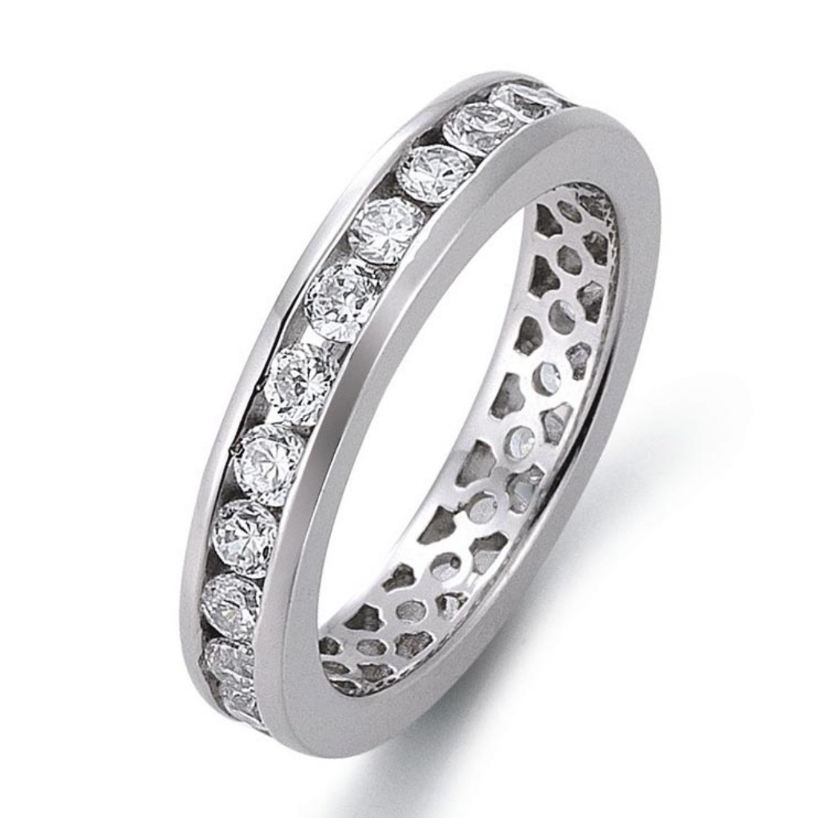 кольцо gooix Damen из стерлингового серебра 925 пробы Silber Weiß Zirkonia 52 (16.6) 943-03140-52