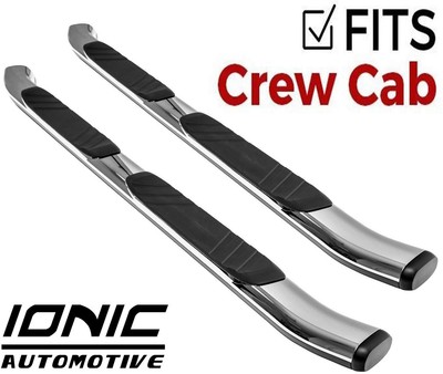 Fits 2010-2013 Ford Transit Connect Ionic Billet Black Running Boards