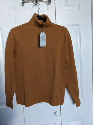 Universal Standard Milano Turtleneck Sweater Caramel Brown Sugar NWT 4XS (0-2)