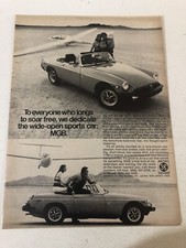 1976 Mgb British Leyland Car Vintage Print Ad Advertisement  Pa15
