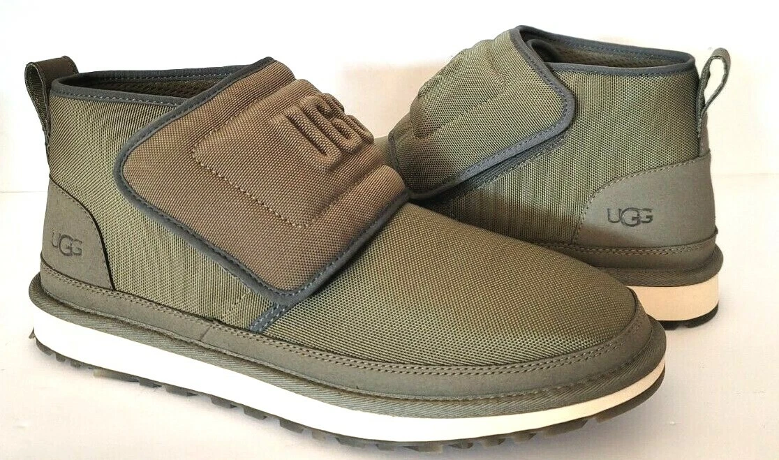 NEW IN BOX UGG MENS NEUMEL UGG MOLDED LOGO MOSS GREEN BOOTS SIZE13 STYLE 1110810