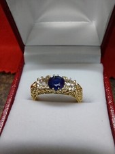 Diamond And Saphire 18ct Gold Ring