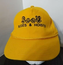 Scott Bodies & Hoists Trucking Hat Cap Vtg Snapback Tafco Equipment Semi-Truck