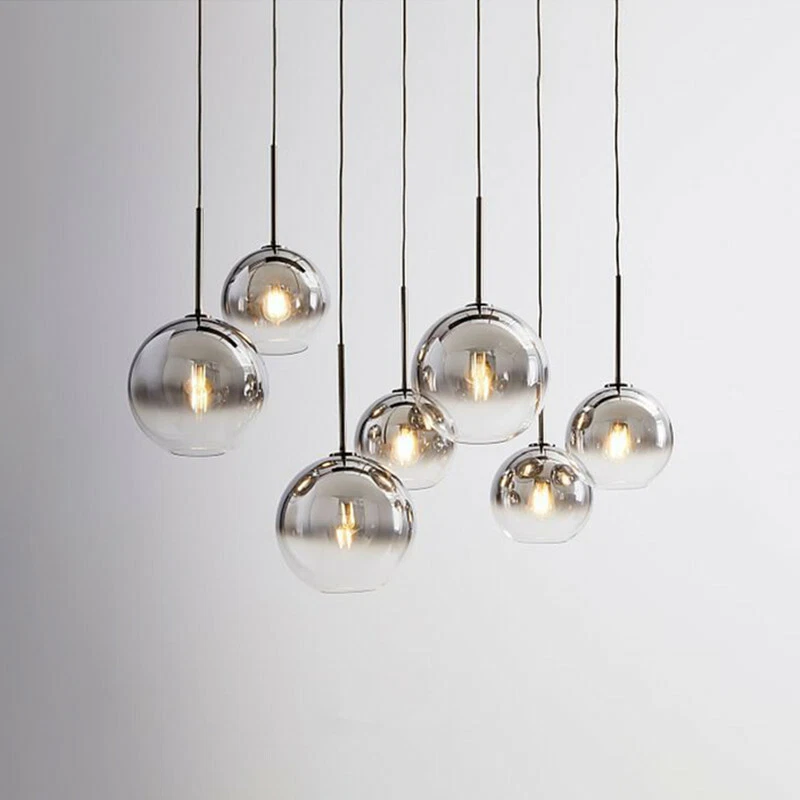 Glass Pendant Light Kitchen Lamp Bedroom Ceiling Lamps Hotel Chandelier Lighting - Image 3 of 3