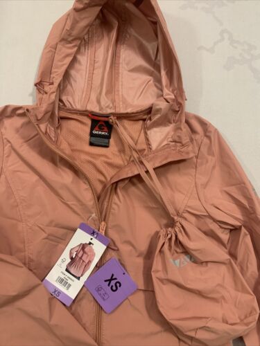 Gerry Women's Rain Jacket Packable Hood High Low Hem Lightweight G21 - Picture 2 of 5