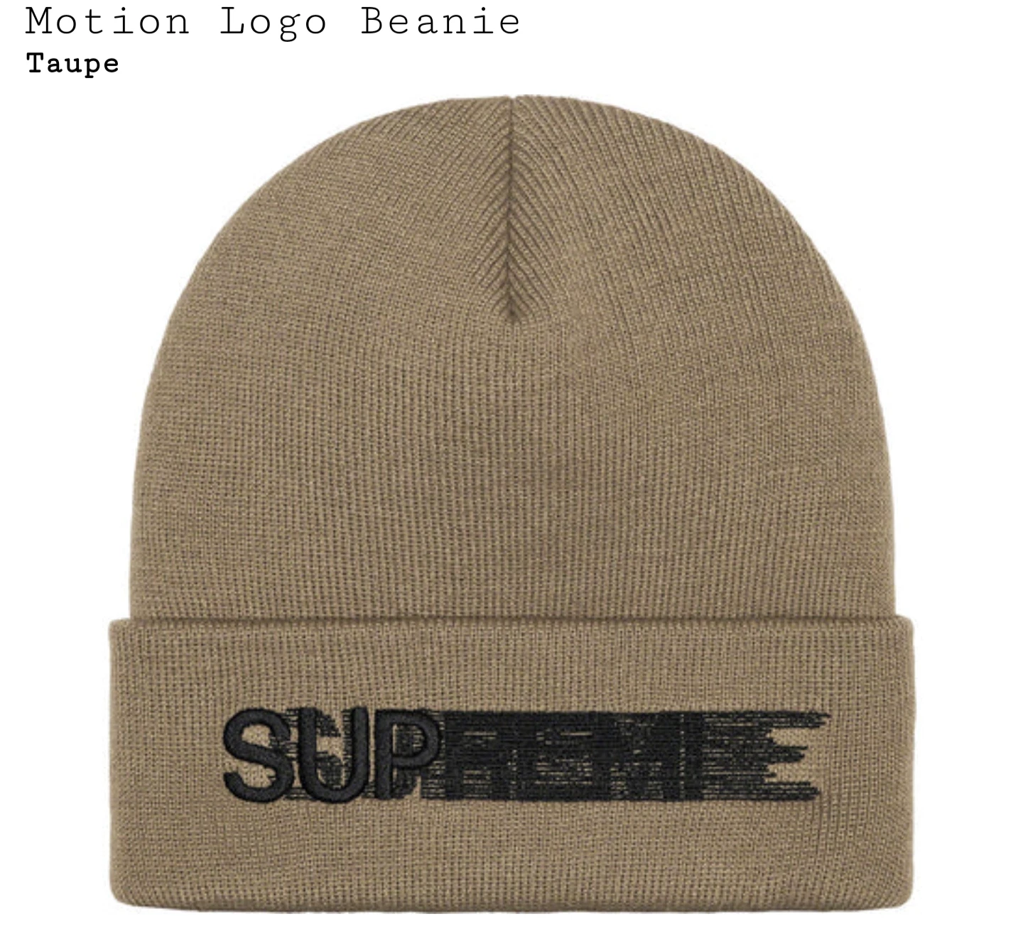 Beanie logo Supreme Motion
