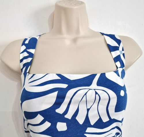 !! Seasalt Size 26-28 RRP £66 BNWT Blue/White Floral Tiered Long Jersey Dress - Picture 5 of 21
