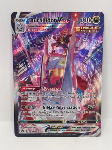 Pokemon TCG Silver Tempest Duraludon VMAX TG21/TG30 Ultra Rare